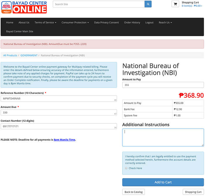 NBI Clearance Online Quick Renewal Payment Details nbi clearance quick renewal NBI CLEARANCE QUICK RENEWAL STEP BY STEP NBI Clearance Online Quick Renewal Payment Details