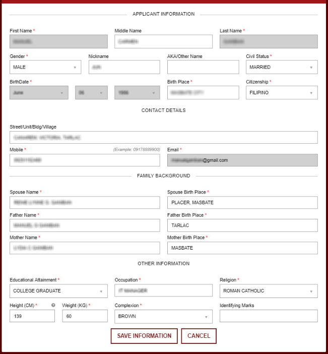 Application Information nbi online registration NBI ONLINE REGISTRATION | NBI CLEARANCE Application Information