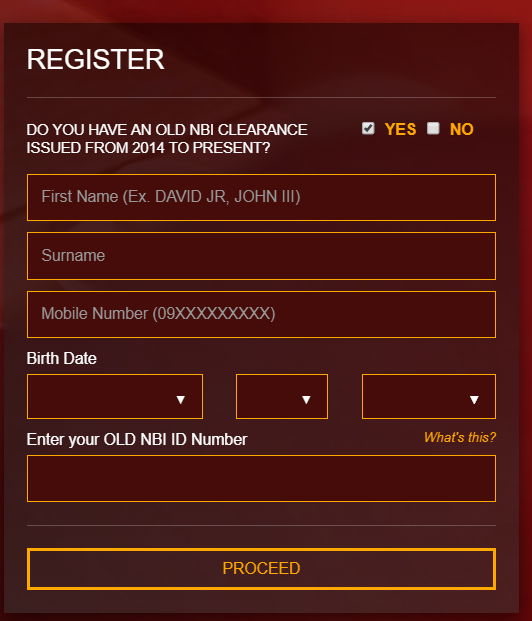 REGISTER FOR NBI CLEARANCE ONLINE