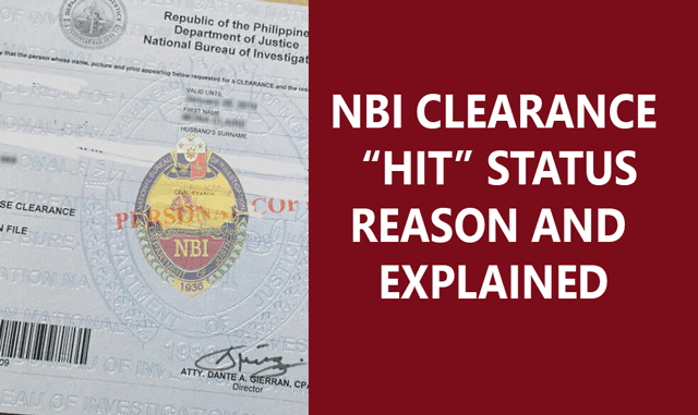 NBI Clearance HIT Status