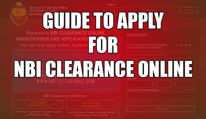 GUIDE TO APPLY NBI CLEARANCE ONLINE