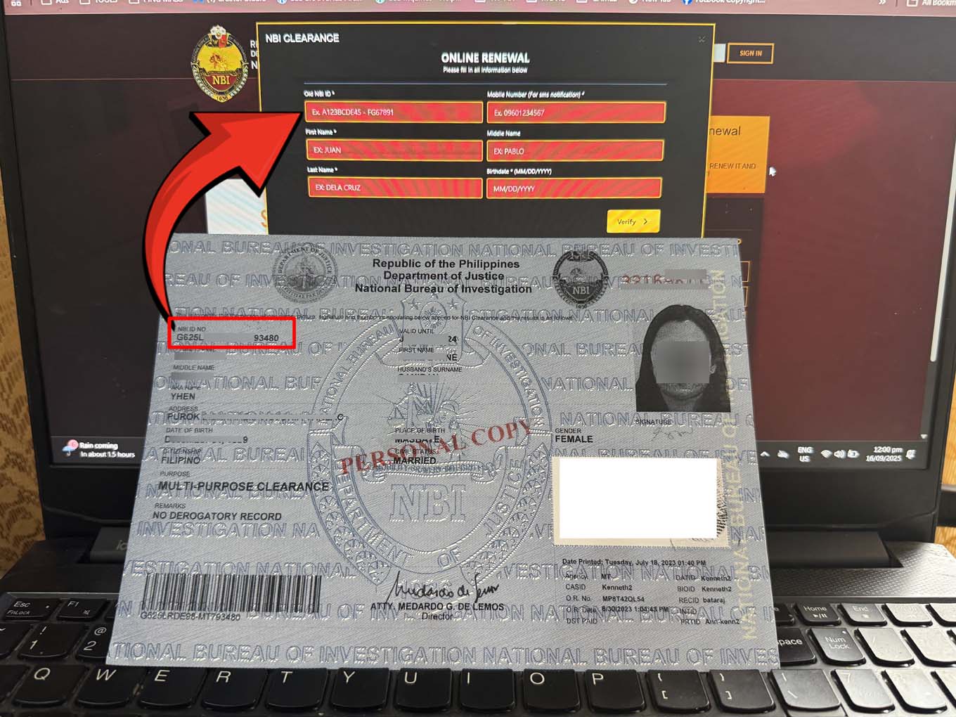 NBI CLEARANCE ONLINE RENEWAL 2025 16 09