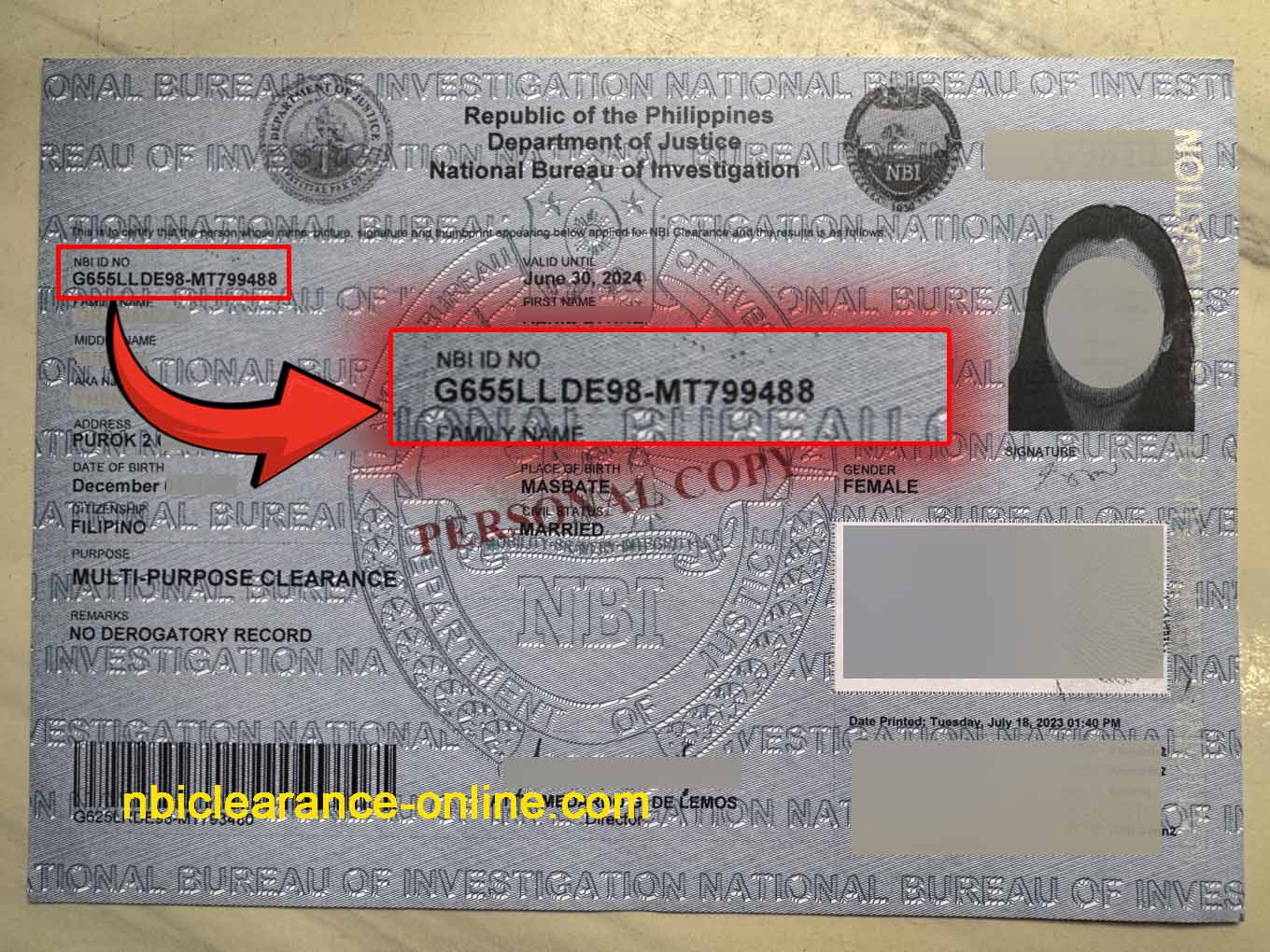 NBI Clearance Old ID Number 2025 NBI Clearance Old ID Number 2025