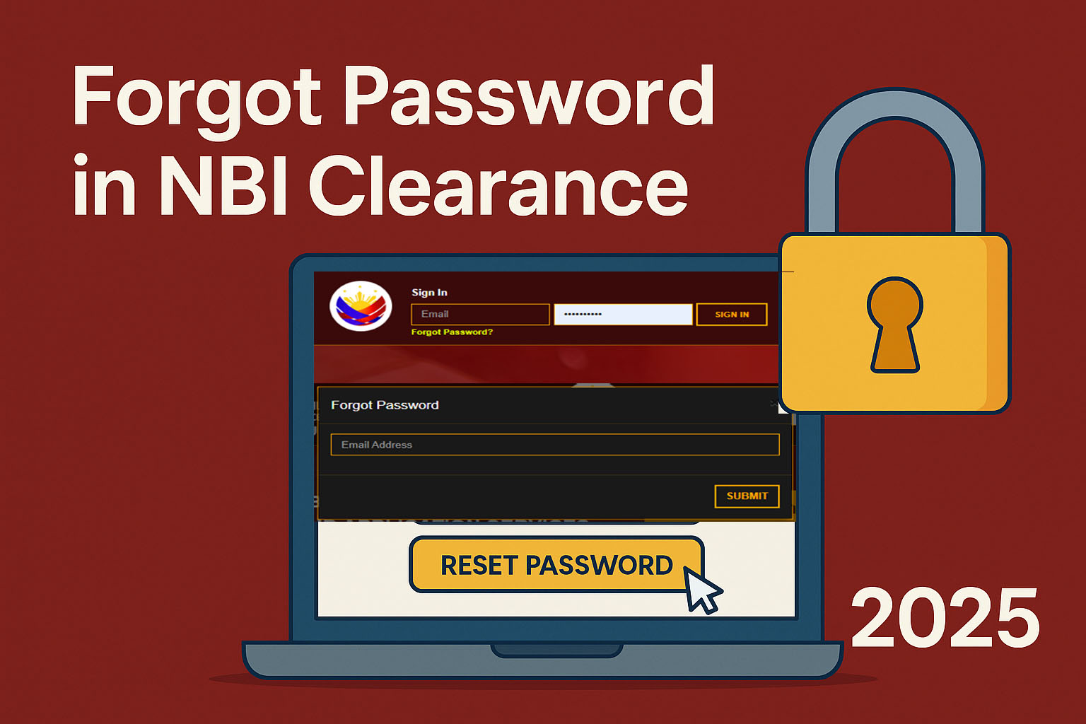 Forgot Password in NBI Clearance
