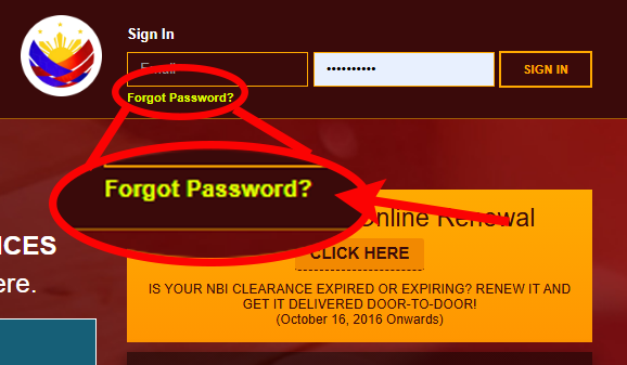 Forgot Password Forgot Password
