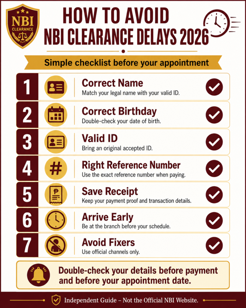 How to avoid NBI Clearance delays 2026